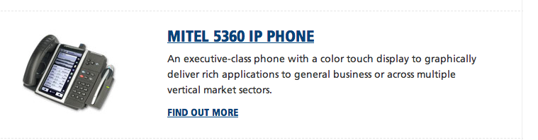 Mitel 5360 IP Application Phone